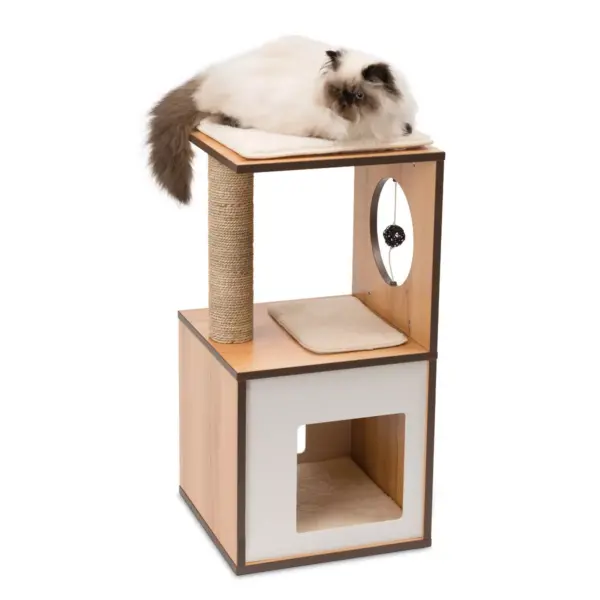 Catit Vesper Cat Scratcher - Walnut - S