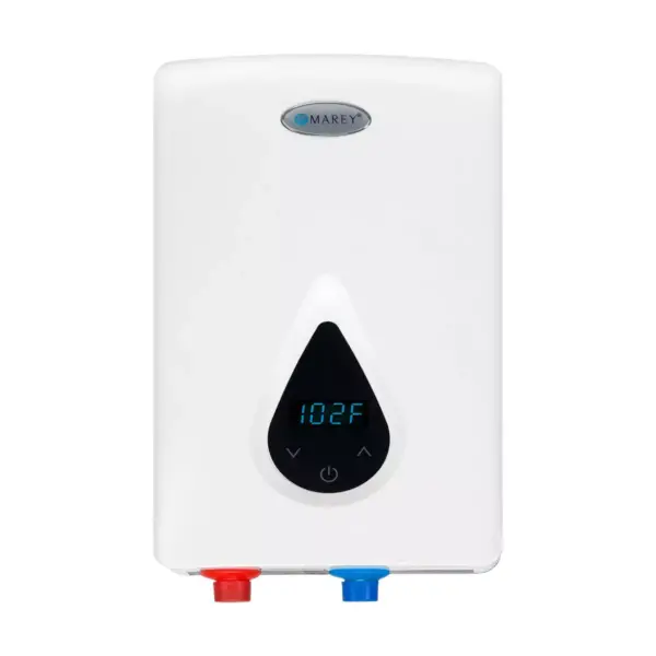 Marey ECO150 220 Volt 14.5kW Electrical Tankless Energy Efficient Digital Water Heater with SMART Technology and Corrosion Resistant Heating Element