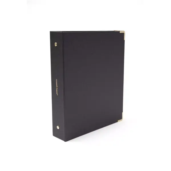 Russell+Hazel Bookcloth Mini 3 Ring Binder Onyx