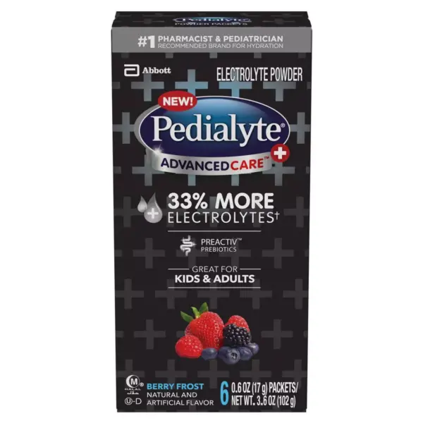 Pedialyte AdvancedCare Plus Electrolyte Powder - Berry Frost - 3.6oz Total