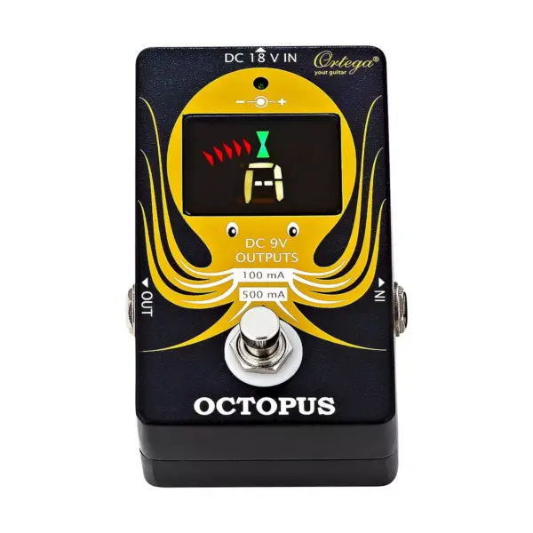 Ortega Octopus Chromatic Pedal Tuner & Power Station