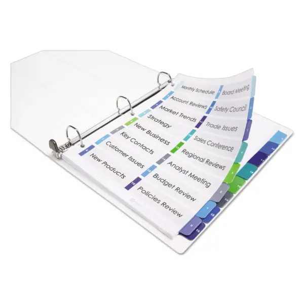 Avery Ready Index Customizable Table of Contents Double Column Dividers 16-Tab Ltr 11320