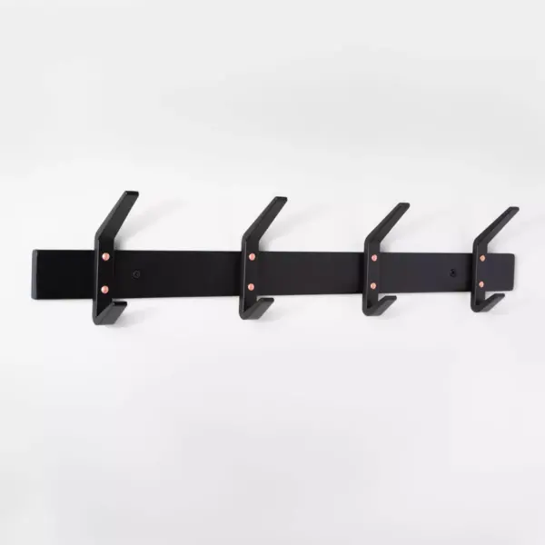 25lb Decorative Hook Racks Black - Project 62™