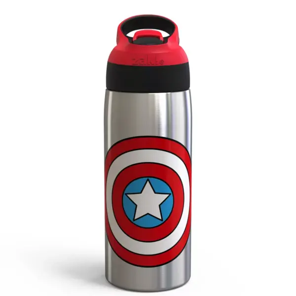 Marvel Captain America 19oz Stainless Steel Water Bottle Red/Blue - Zak Designs