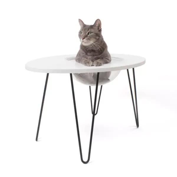 Hauspanther NestEgg Cat Lounge - White