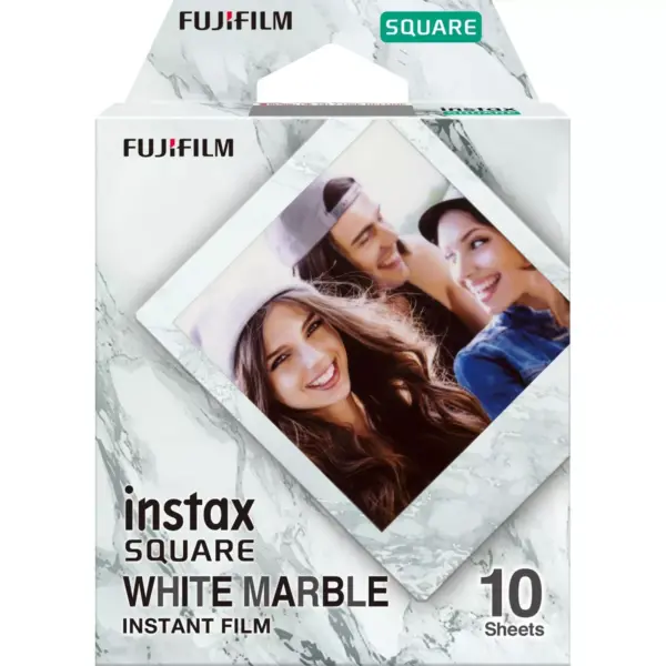 Fujifilm Instax Square White Marble Film - 10ct