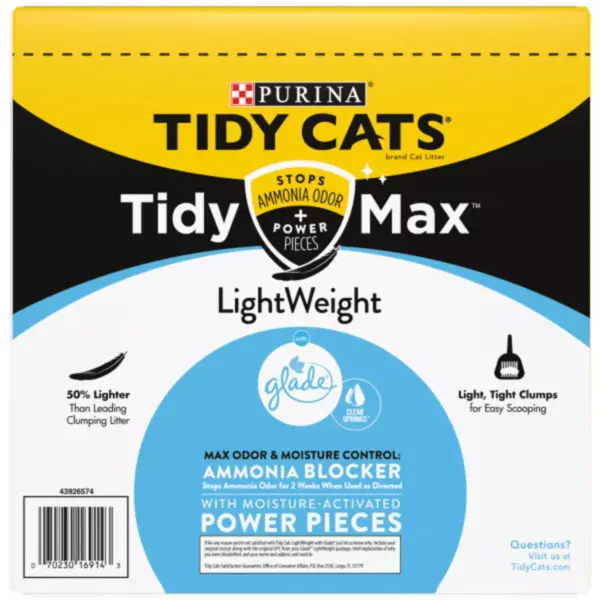 Tidy Cats Max Glade Clear Spring Lightweight - 17lb