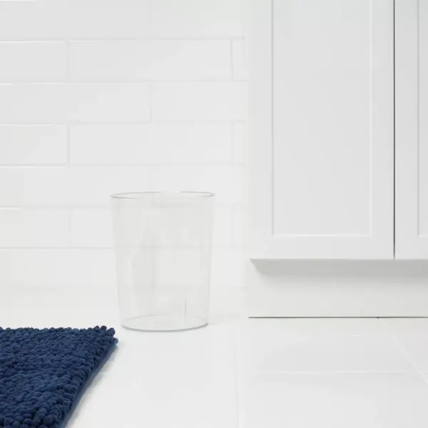 Solid Bathroom Wastebasket Clear - Room Essentials™