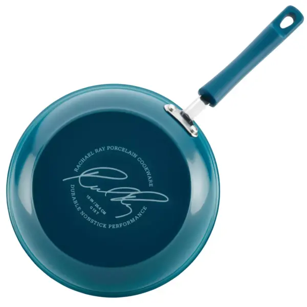 Rachael Ray 12.5" Hard Enamel Aluminum Nonstick Skillet Blue