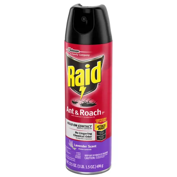 Raid Ant & Roach Killer 26 - Lavender Scent - 17.5oz