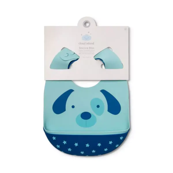 Silicone Bib with Decal - Cloud Island™ Dogs/Dots