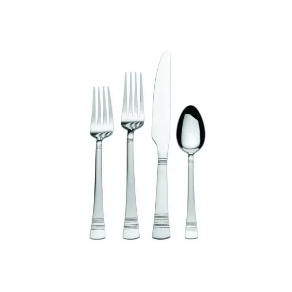 International 34pc Stainless Steel Kensington Silverware Set