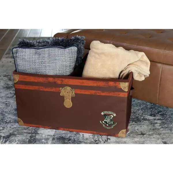 Robe Factory LLC Harry Potter Hogwarts Foldable Storage Chest Organizer | 24 Inches