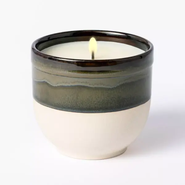 Citornella Ceramic Clay 1 Wick Candle Glossy Gray - Threshold™ designed with Studio McGee