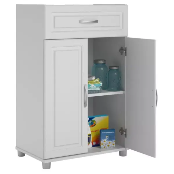 24" Boost 1 Drawer/2 Door Base Storage Cabinet White - Room & Joy