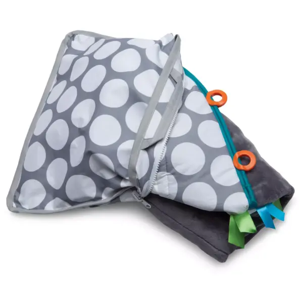 Boppy Preferred Shopping Cart and Restaurant High Chair Cover - Gray Jumbo Dots