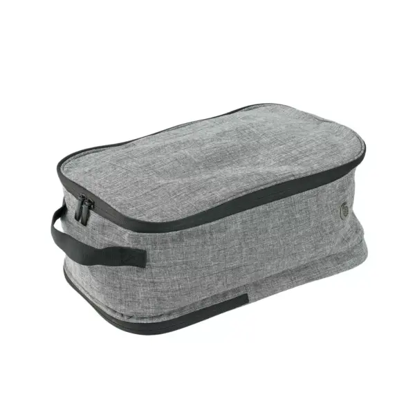 mDesign Fabric Travel Shoe Bag Organizer  - Gray