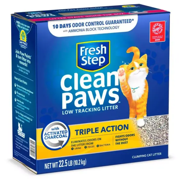 Fresh Step Triple Action Clumping Scented Cat Litter - 22.5lbs