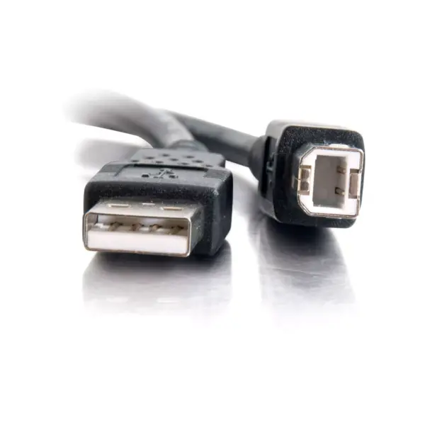 C2G 2m USB A to B Cable - Printer Cable - USB Cable - USB 2.0 - 6ft - Type A USB - Type B USB - 6ft - Black