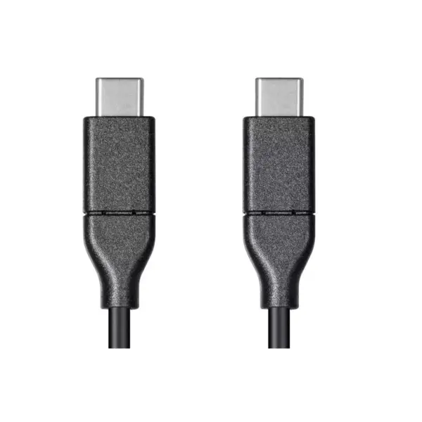 Monoprice USB & Lightning Cable - 4 Meter - Black | Essentials 2.0 USB-C to USB-C, 5A, 480 Mbps, use with Samsung Galaxy S9 S8 Note 8, Pixel, LG V30