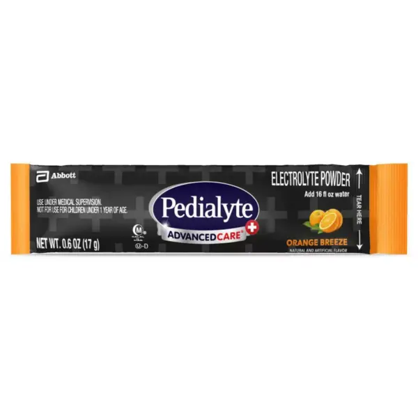 Pedialyte AdvancedCare Plus Electrolyte Powder Orange Breeze -3.6oz Total