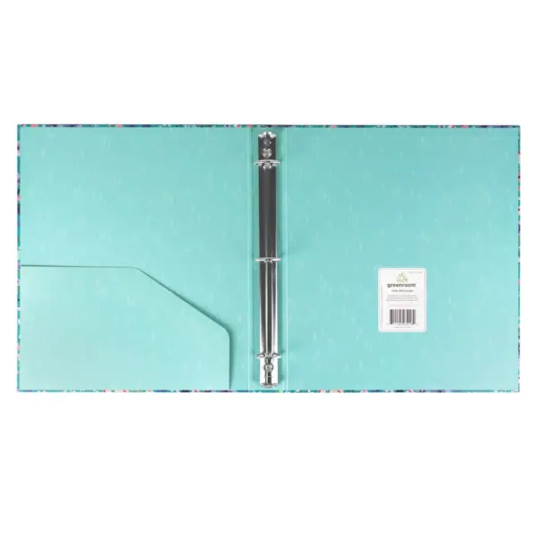 1" Ring Binder Ditsy Floral Green - greenroom