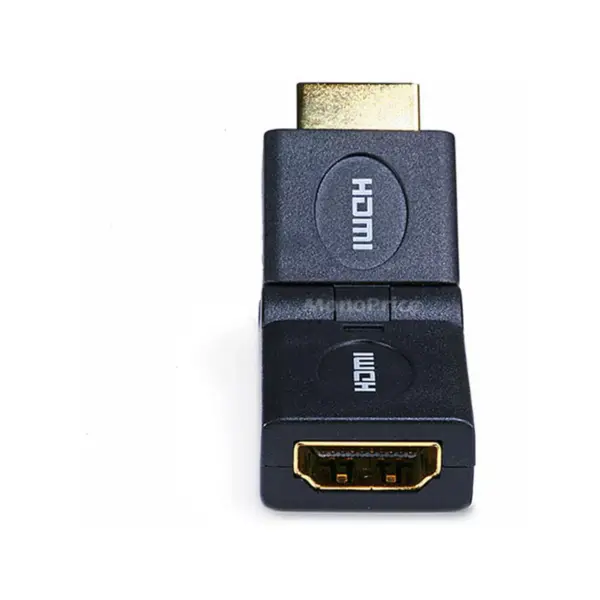 Monoprice HDMI Port Saver Adapter (Male to Female) | 90 Degrees Swivel