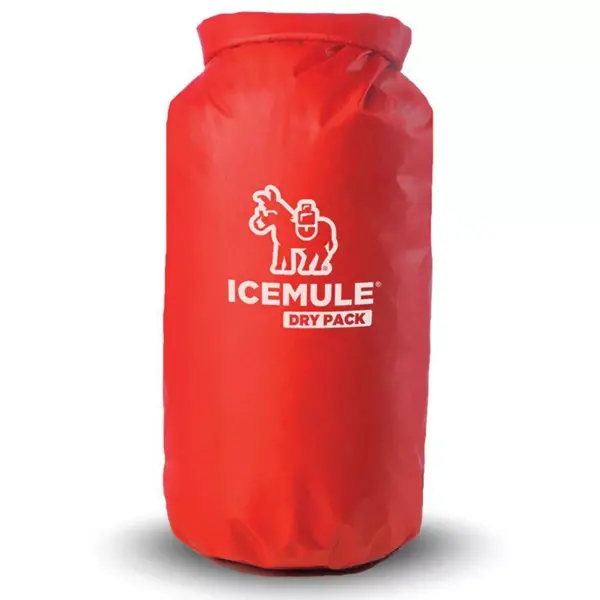 IceMule 1300 Pro Dry Pack 10 Liter Outdoor Water Resistant Travel Sized Nylon Camping Food Storage Pouch and Dry Bag, Red