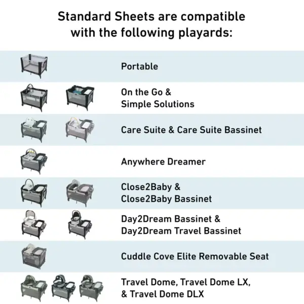 Graco Quilted pack 'n Play Playard Sheet - Stone Gray