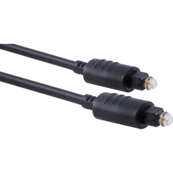 Philips 10' Toslink Digital Fiber Optic Cable with Mini Adapter - Black