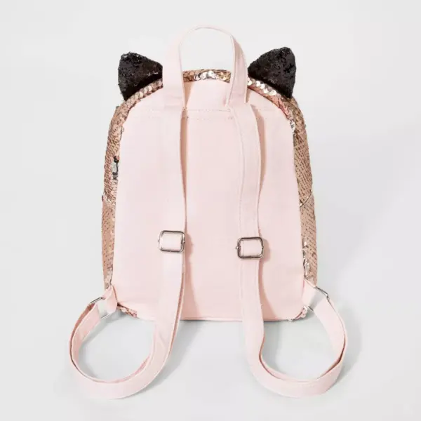 Girls' Flip Sequin Fox Mini Backpack - Cat & Jack™ Pink