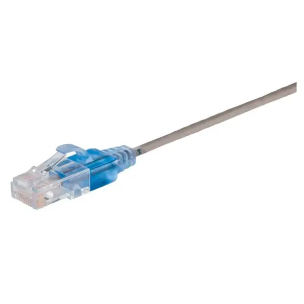 Monoprice Cat6A Ethernet Network Patch Cable - 20 Feet - Gray | 10-Pack, 10G - SlimRun Series