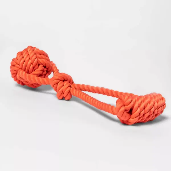 Monkey Fist Rope with Handle - Red - L - Boots & Barkley™