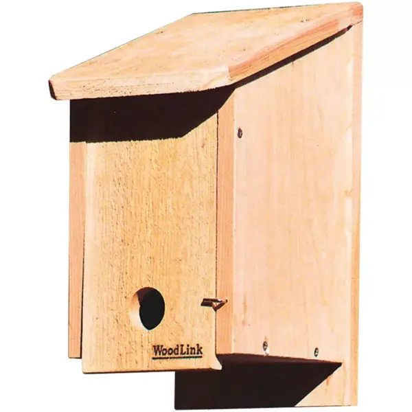 Woodlink Kiln-Dried Cedar Wood Birdhouse Winter Roosting and Shelter Box with Included Screws, Brown