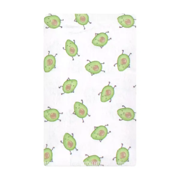 Hudson Baby Infant Unisex Cotton Flannel Burp Cloths, Avocado Taco, One Size