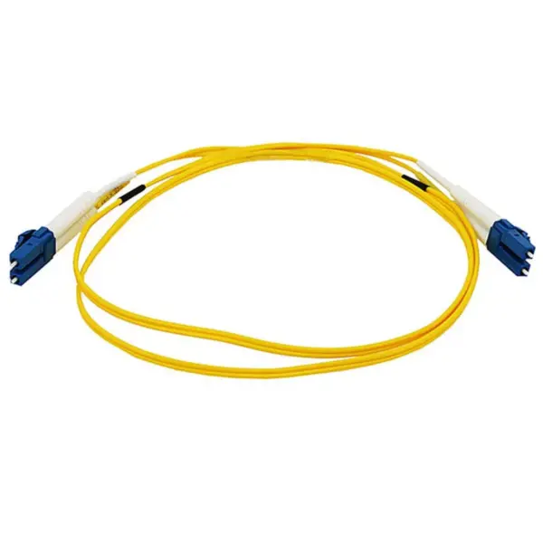 Monoprice Fiber Optic Cable - 6 Meter - Yellow | LC to LC, 9/125 Type, Single Mode, Duplex