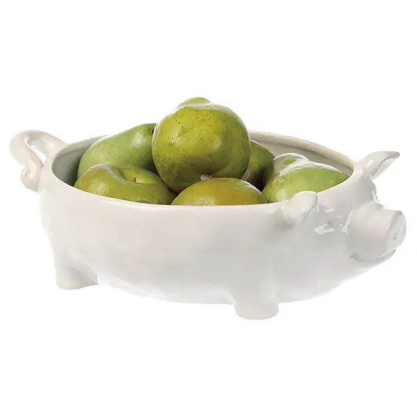 3R Studios 12.5in Ceramic Bowl - White