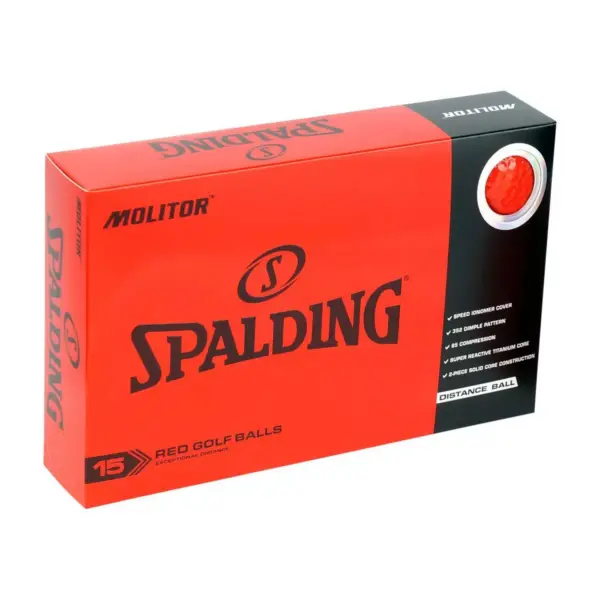 Spalding Molitor Golf Balls 30pc - Red