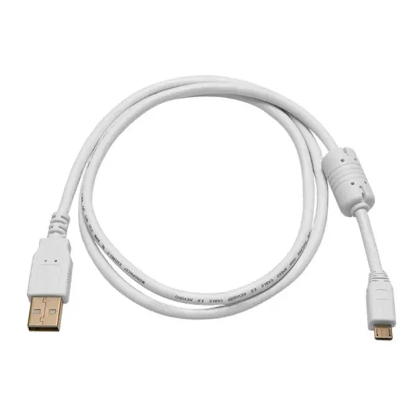 Monoprice USB 2.0 Cable - 3 Feet - White | USB Type-A Male to USB Micro-B Male 5-Pin, 28/24AWG, Gold Plated