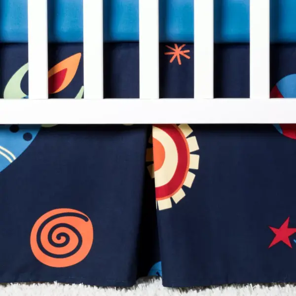 Sweet Jojo Designs Space Galaxy 11pc Crib Bedding Set - Blue