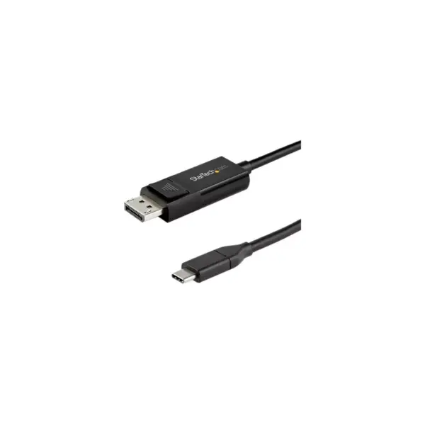 StarTech.com 6.6 ft. (2 m) USB C to DisplayPort 1.4 Cable - Bidirectional - 8K 30Hz - HBR3 - Thunderbolt 3 - Adapter Cable (CDP2DP142MBD)