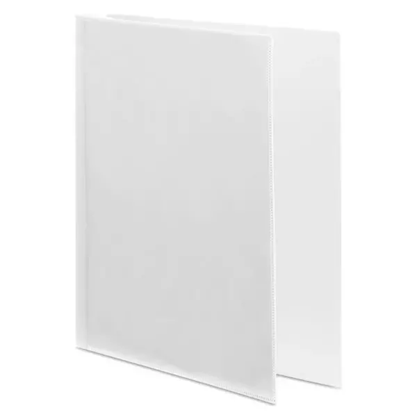 Wilson Jones Flexible Poly Round Ring View Binder 1" Cap White 43333