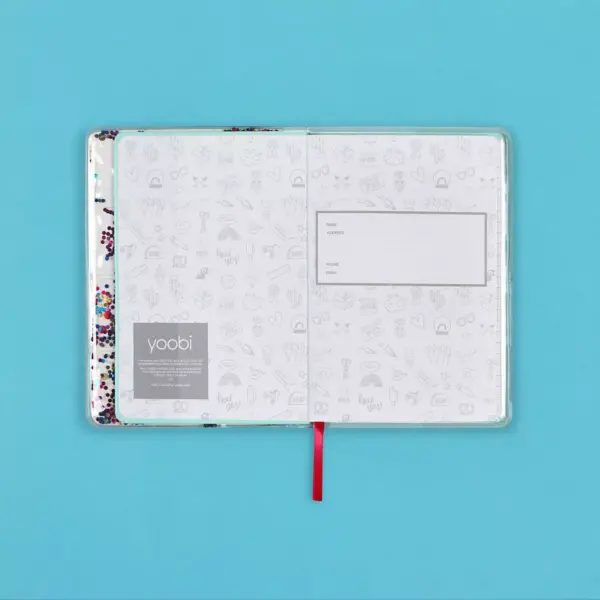 Yoobi™ College Ruled Journal 8"x5.5" Inflated Confetti