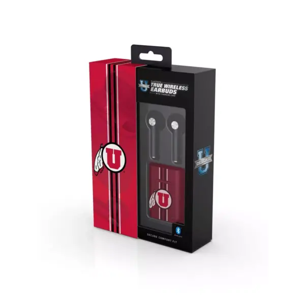 NCAA Utah Utes True Wireless Bluetooth Stem Earbuds