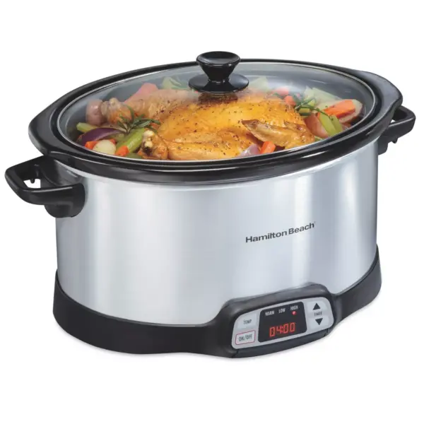 Hamilton Beach 8qt Programmable Slow Cooker - Silver