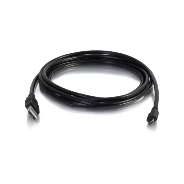 C2G 1m USB Charging Cable - USB A to Micro-B - USB Phone Cable M/M 3ft - Type A Male USB - Micro Type B Male USB - 3ft - Black