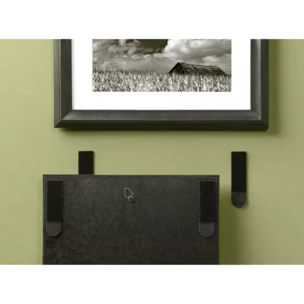 Command 4 Sets Large Sized Picture Hanging Strips Black