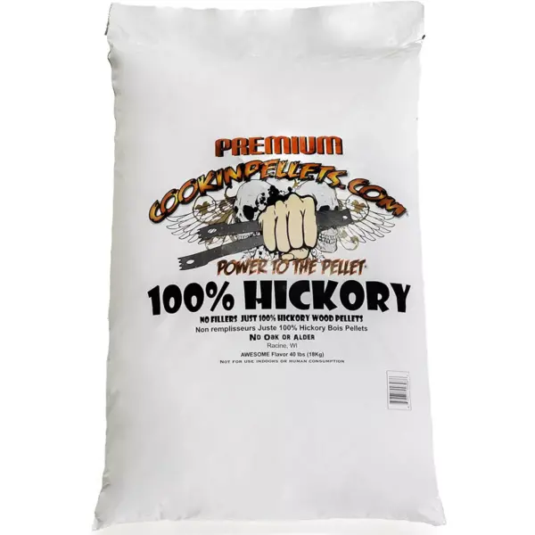 CookinPellets Premium Hickory Grill Smoker Smoking Wood Pellets Bundle with Perfect Mix Hickory, Cherry, Hard Maple, Apple Wood Pellets, 40 Pound Bags