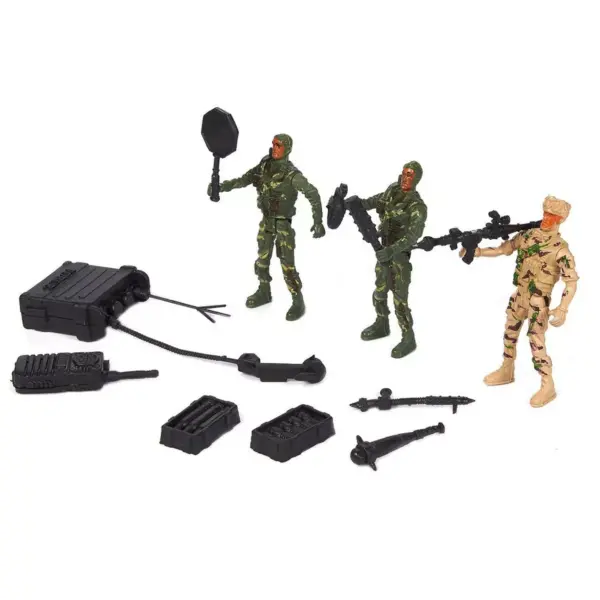 300-Pieces Army Men Toys For Boys - Military Toy Soldiers Play Set Including 8pc 3.5" SWAT Team Action Figures