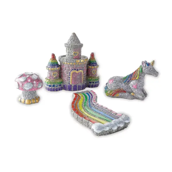 MindWare Paint Your Own Stone: Unicorn Garden - Creative Activities -7 Pieces